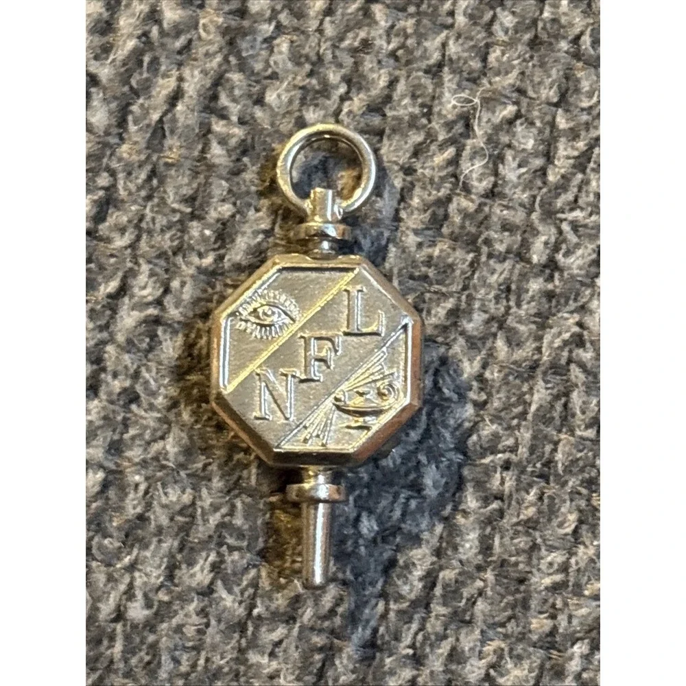 SILVER FRATERNAL Pendant Charm ALL SEEING EYE ALADDIN'S LAMP NFL Glen Hunsberger